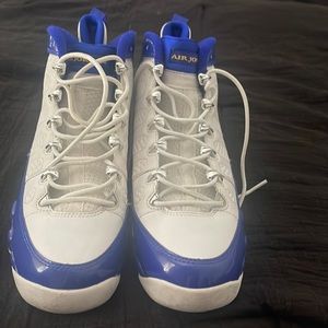 Retro White and Blue Jordan 9’s